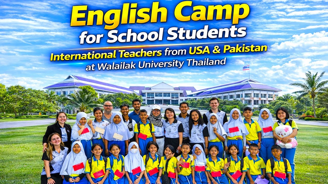 English Camp for School Students | International Teachers from USA & Pakistan | Walailak University