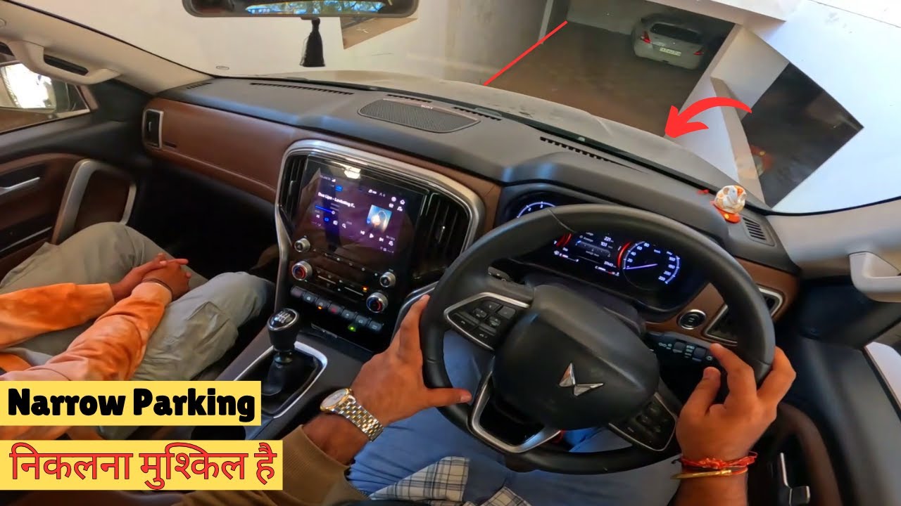 Scorpio N Narrow Lane Parking Challenge 🥵