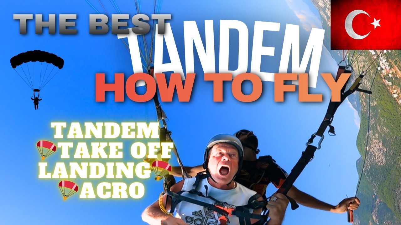 The BEST Tandem PARAGLİDİNG (Take Off & Landings &ACRO ) in TÜRKİYE ANTALYA PART 8