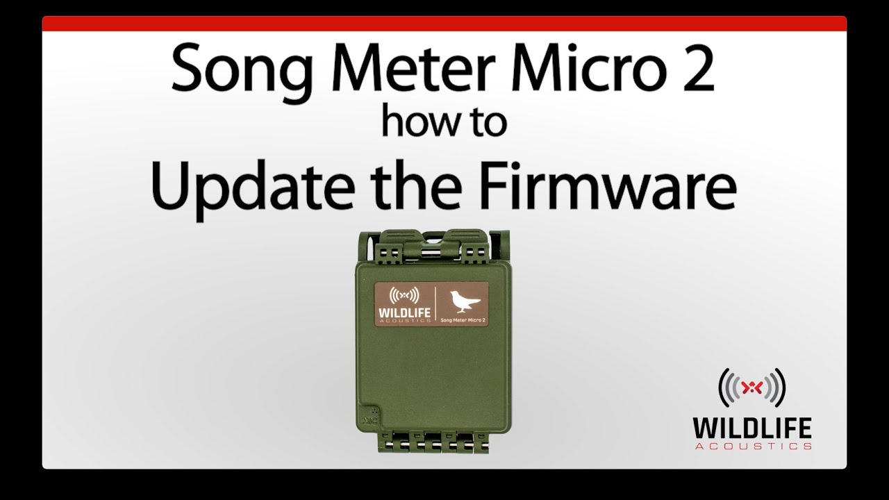 How to Update the Song Meter Micro 2 Firmware