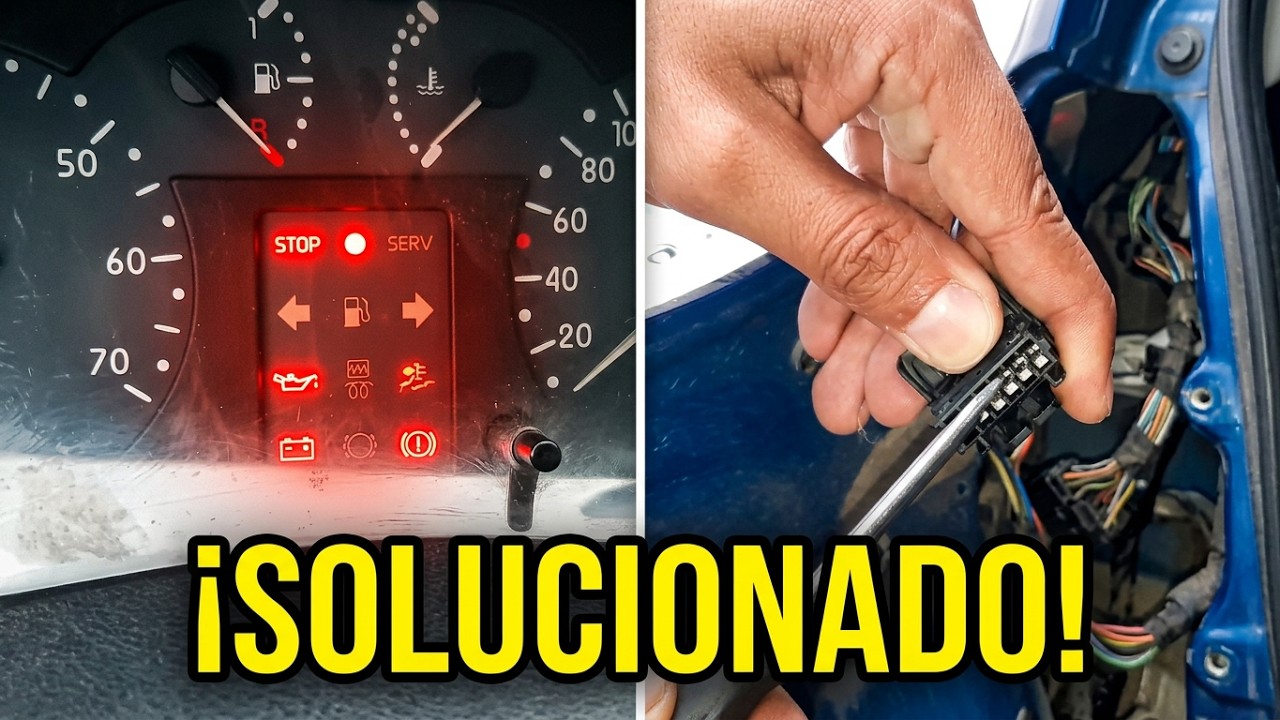COMO SOLUCIONAR PROBLEMA LUCES LOCAS INTERMITENTES EN EL PANEL DE INSTRUMENTOS DE UN PLATINA O CLIO