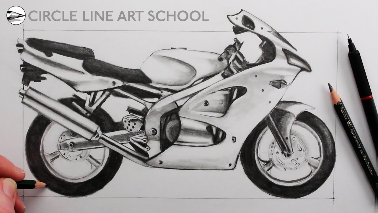 Learn to Draw a Motorcycle - Step by Step