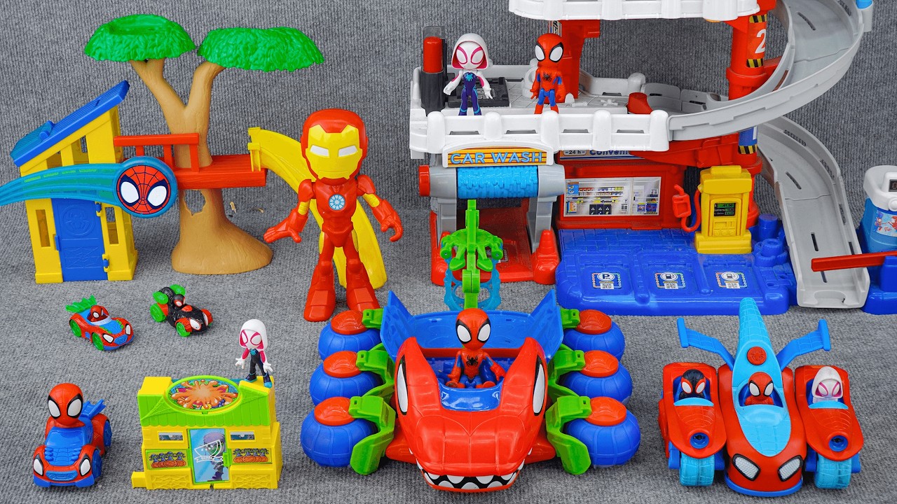Marvel Spiderman Collection Unboxing Review| LEGO Spidey Playground Playset|Fast and Friendly Garage