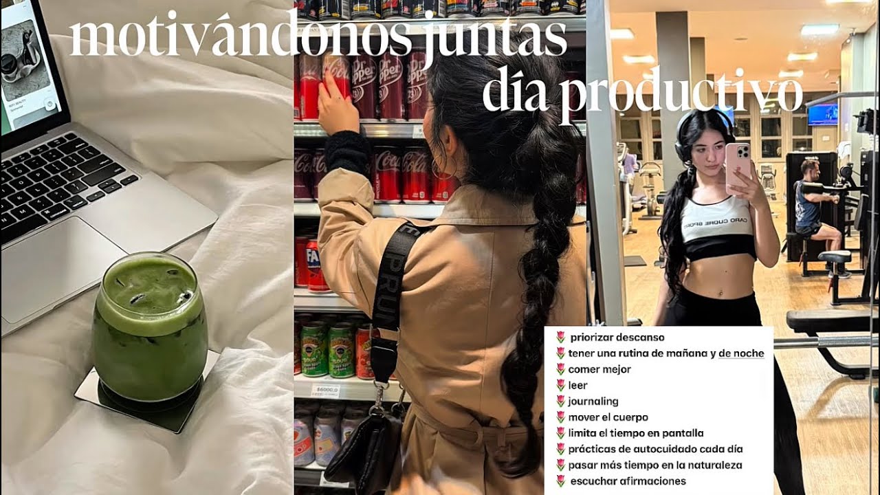 motivándonos para un día productivo🌷🤍 rutina de autocuidado, workout, hábitos saludables y más! 