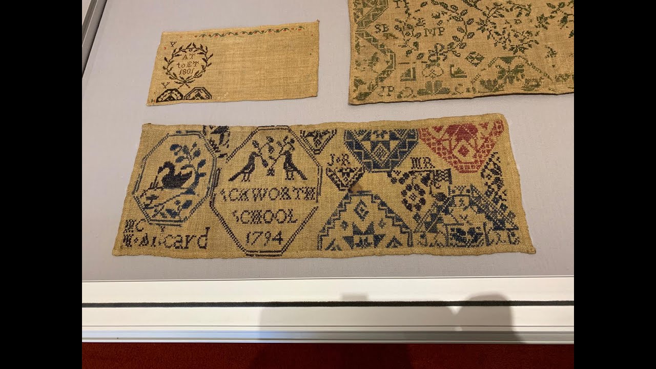Sunday Antique Crewel Work Collection Video #25 - Ackworth Samplers