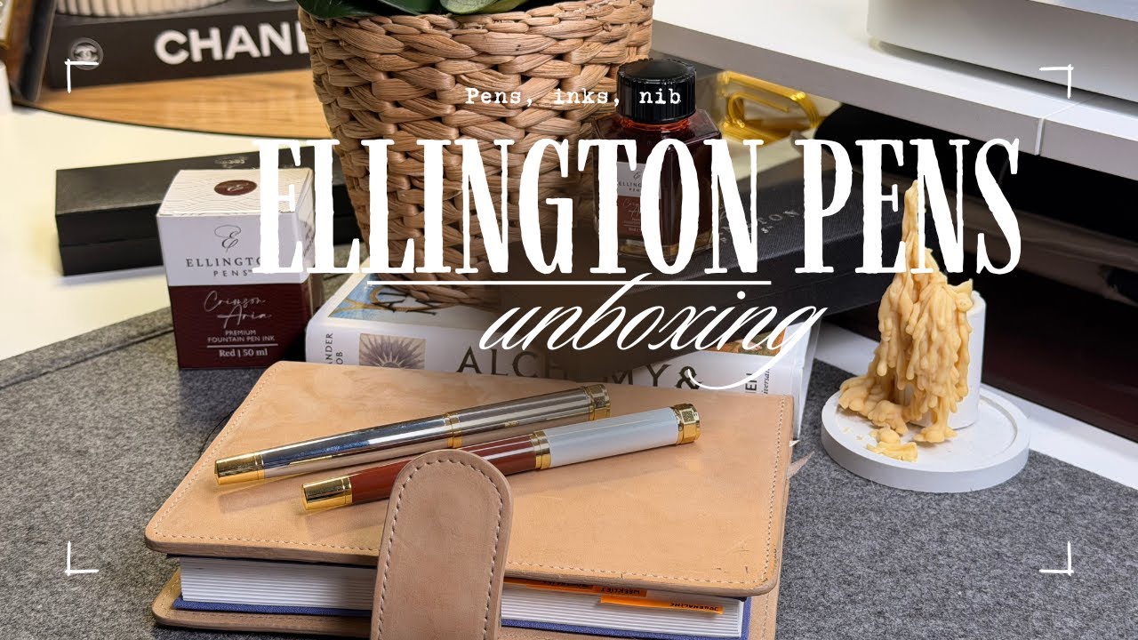 Ручки Ellinton I Перьевые ручки, сменные чернила и перья. Распаковка. Перевозка канцелярских това...