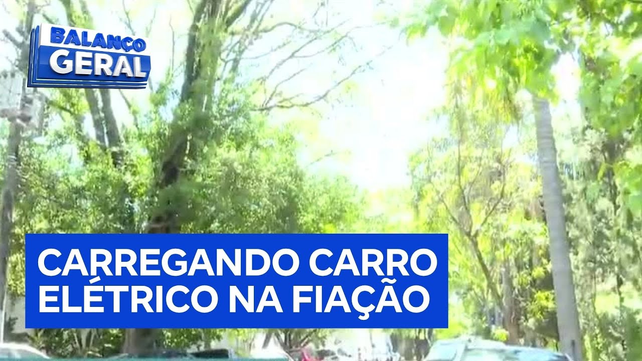 Motorista é flagrado furtando energia para recarregar carro elétrico na zona oeste de SP