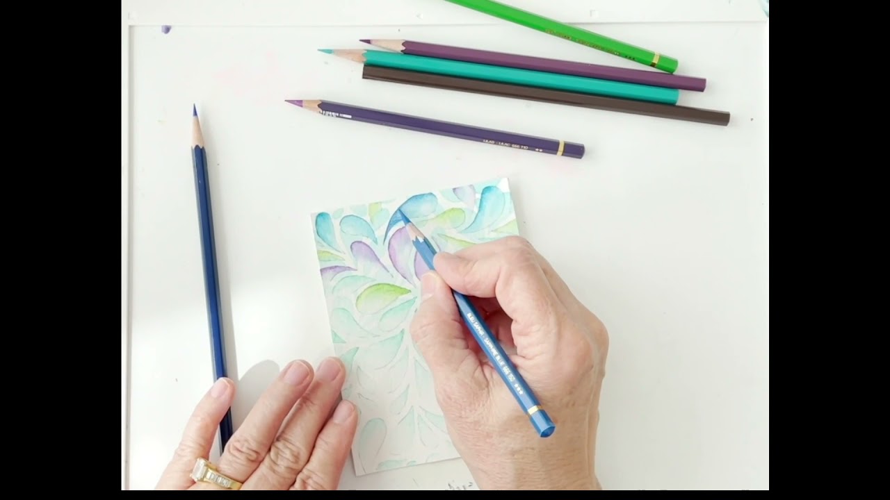 Day 1. Color Scribbling with Pencils & Stencils