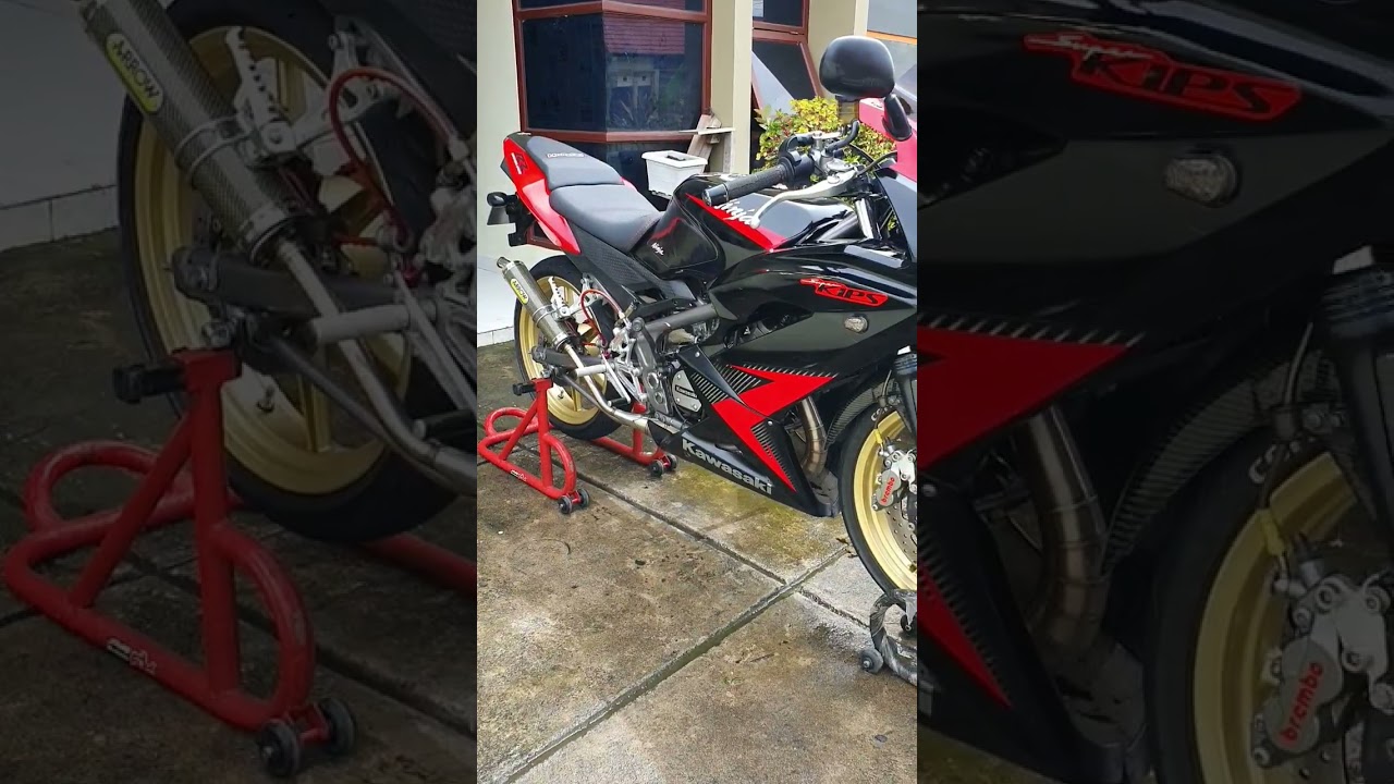 begini tampilan ninja rr 150 2 tak modifikasi simpel hedon
