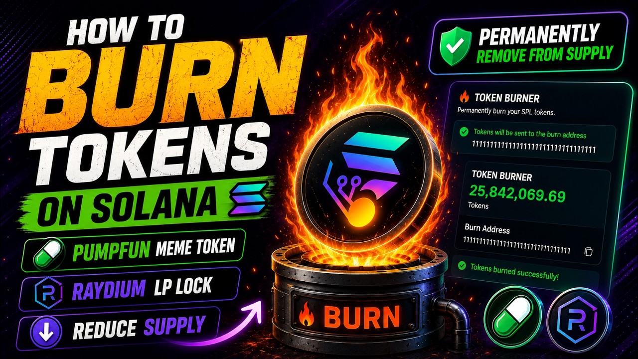 Burn Token Solana - Phantom (SOL/Pumpfun/LP Tokens to Reduce Supply) Updated 2026