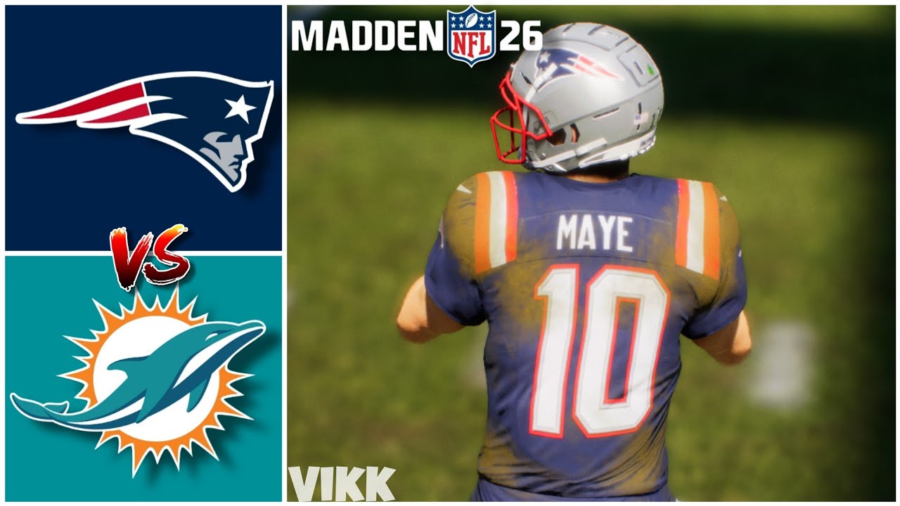 Patriots vs Dolphins Week 2 Simulation (Madden 26)