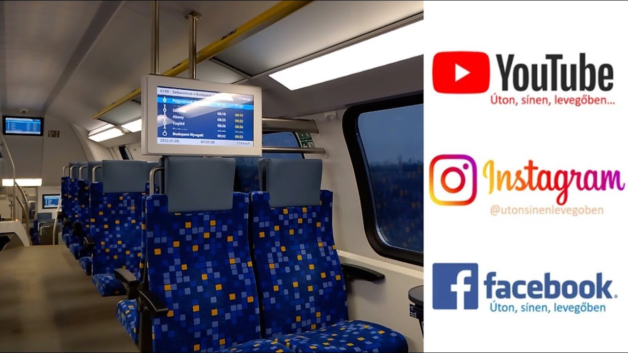 Utazás Stadler KISS-en, a 100-as vonalon! - Itt is elindult az EMELETES VONAT közlekedés!