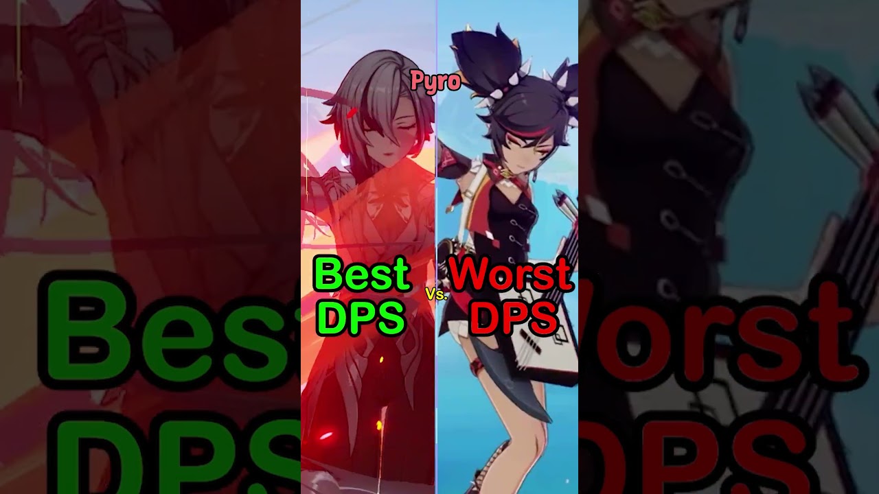 Best Vs Worst DPS Characters From Each Element! #genshinimpact #shorts #meta