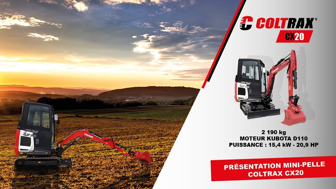 COLTRAX - Présentation de la mini-pelle CX 20