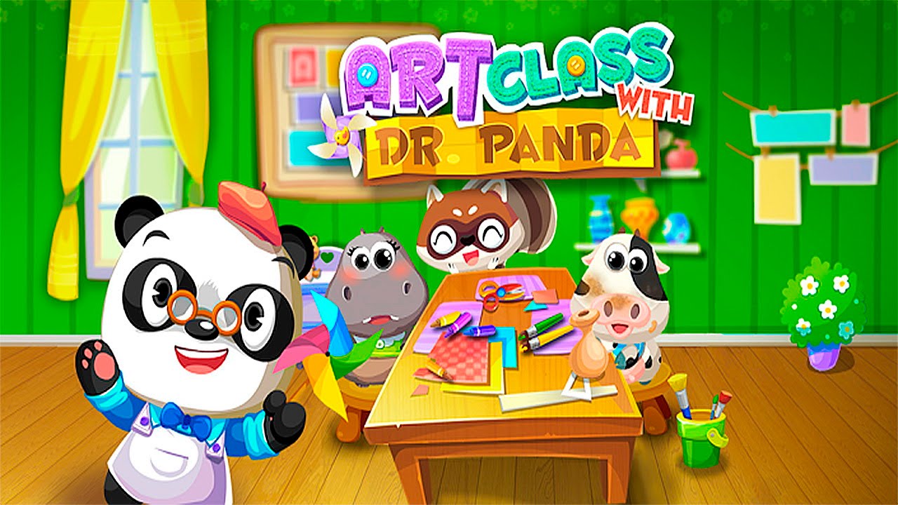 Арт класс Доктора Панды - Развивающее видео для детей. Art Class with Dr  Panda