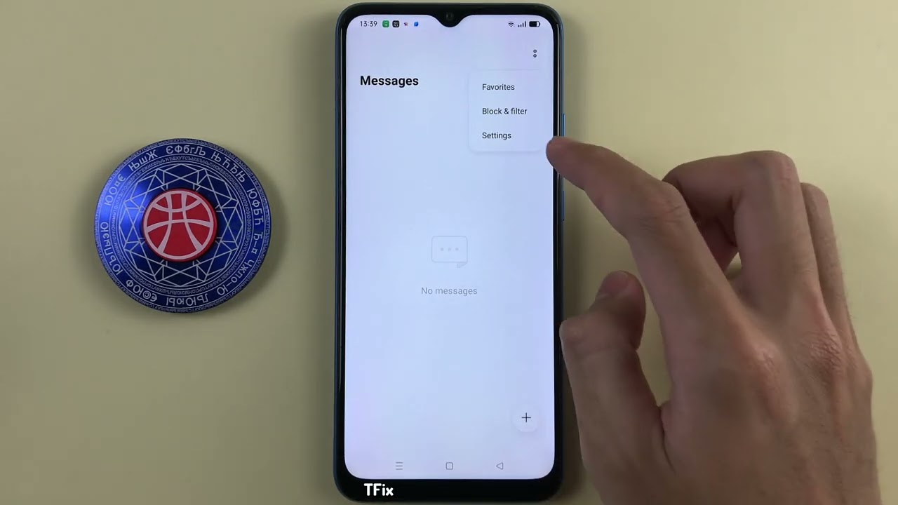 Flash message light on OPPO A16k Android 11