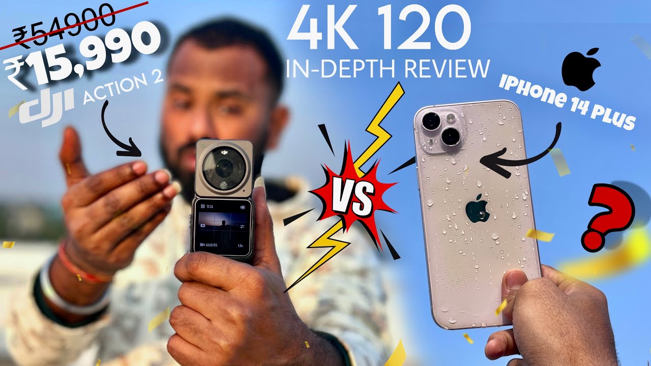 iphone vs Action Camera: Which is Better for Vlogging? Iphone vs Dji Action 2 camera Comparison🔥