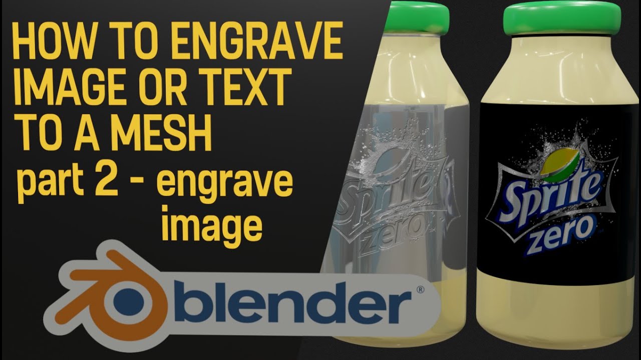 Blender Tutorial: How to engrave Image on a Mesh - Part 2