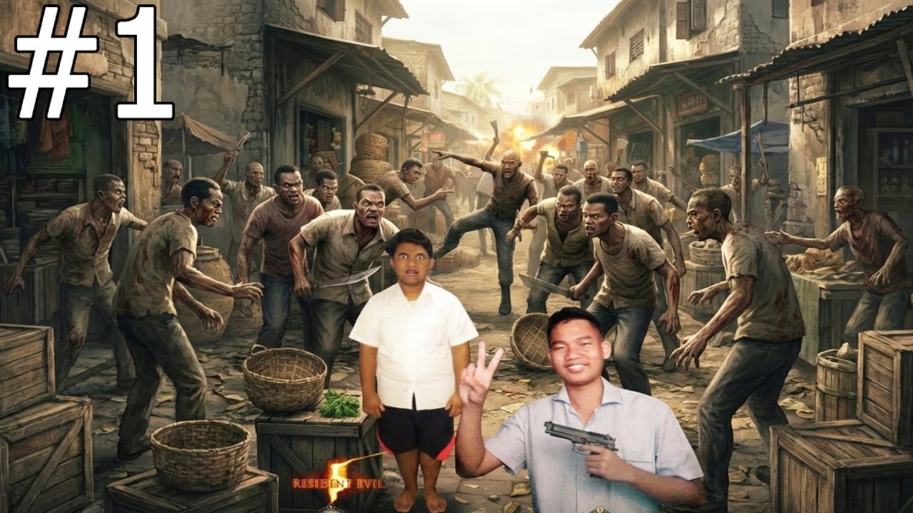 [LIVE] Resident Evil 5 Co-op [ChrisCam] @heartbit191 #1 - แลคหาพ่อ