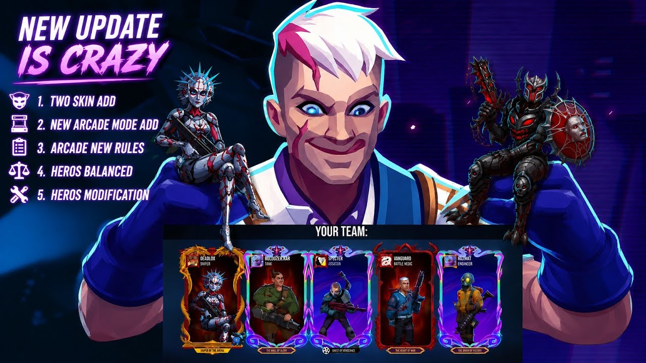 Bullet Echo New Update Full Explanation | New Modes , Hero Balanced, Arcade Rules Etc | BD Badsha 