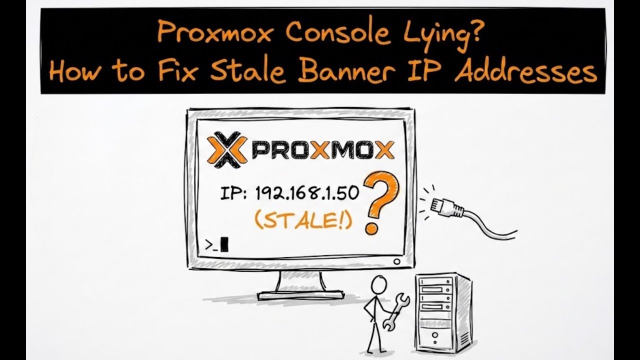 Консоль Proxmox лжет? Как исправить устаревшие IP-адреса баннера?