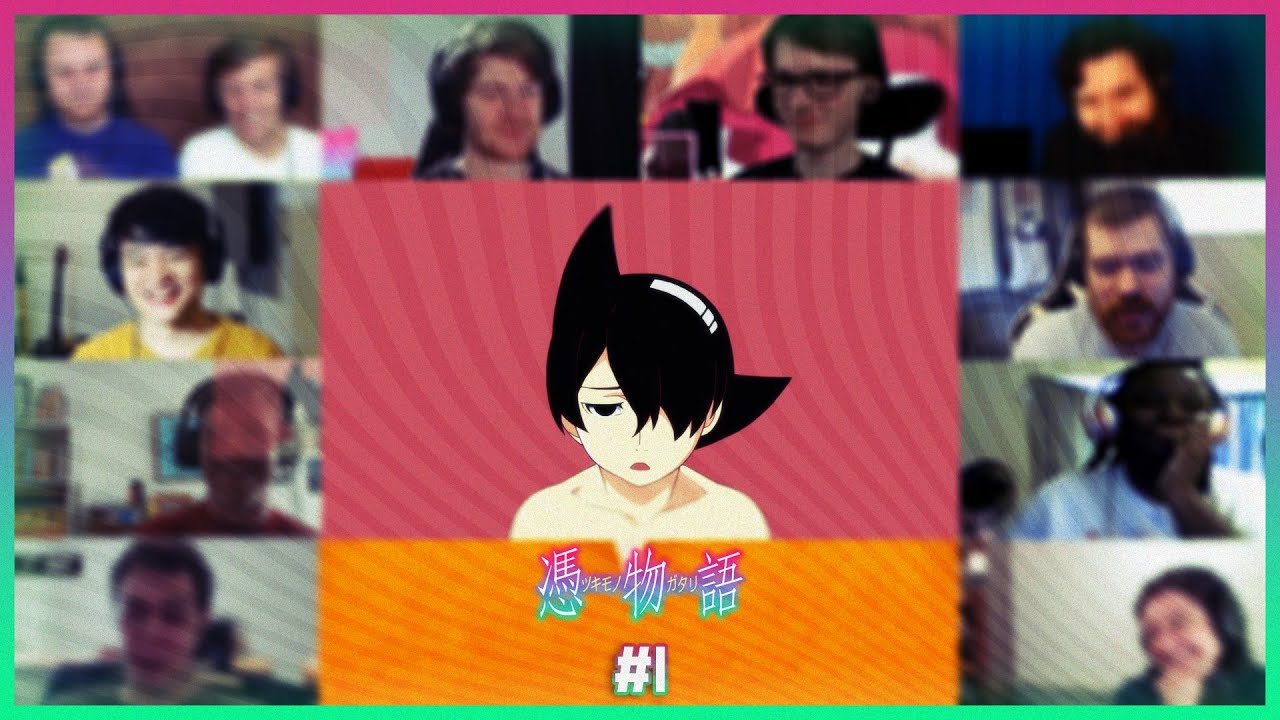 Tsukimonogatari Episode 1 Reaction Mashup