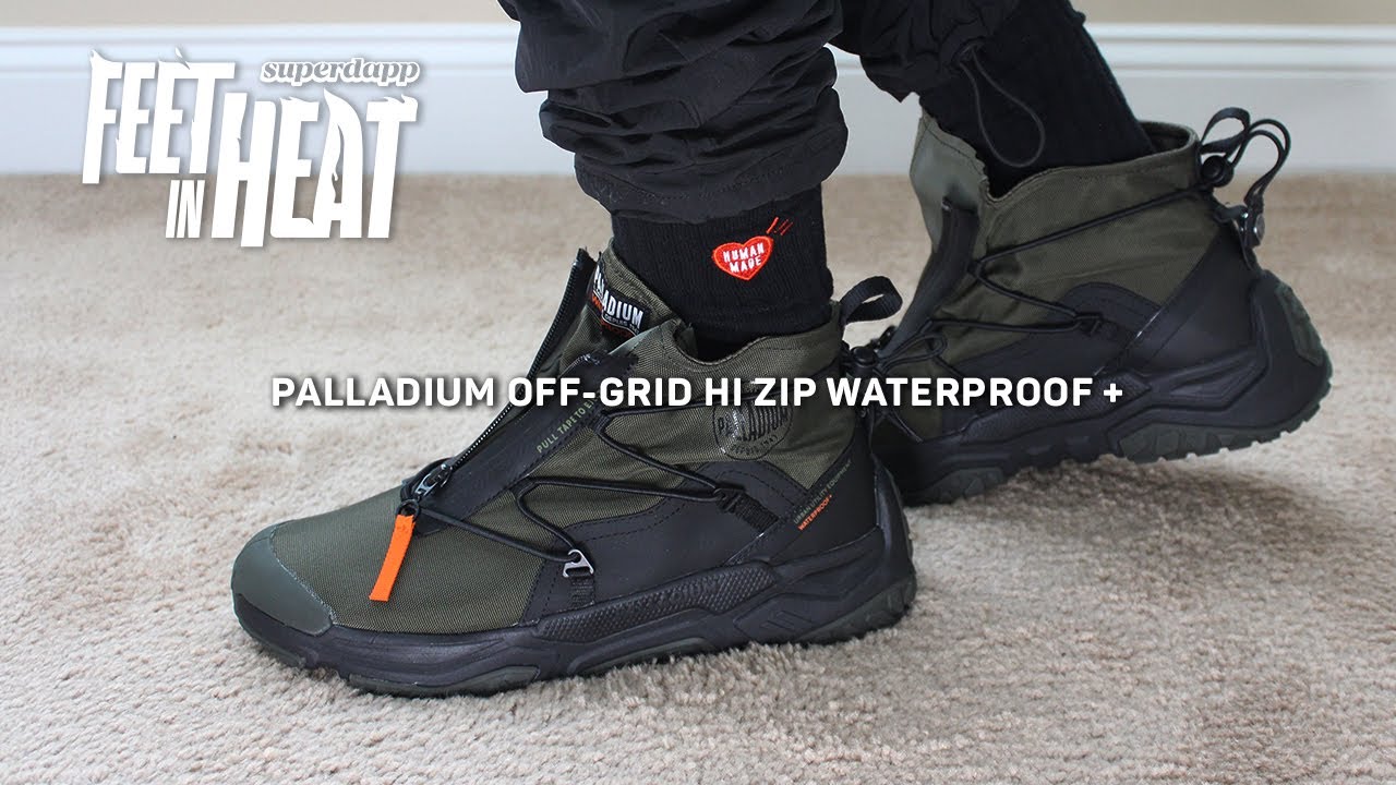 PALLADIUM Off-Grid Hi Zip Waterproof+ Sneaker Boot - Unboxing, Review, On Feet Look - FEET IN HEAT