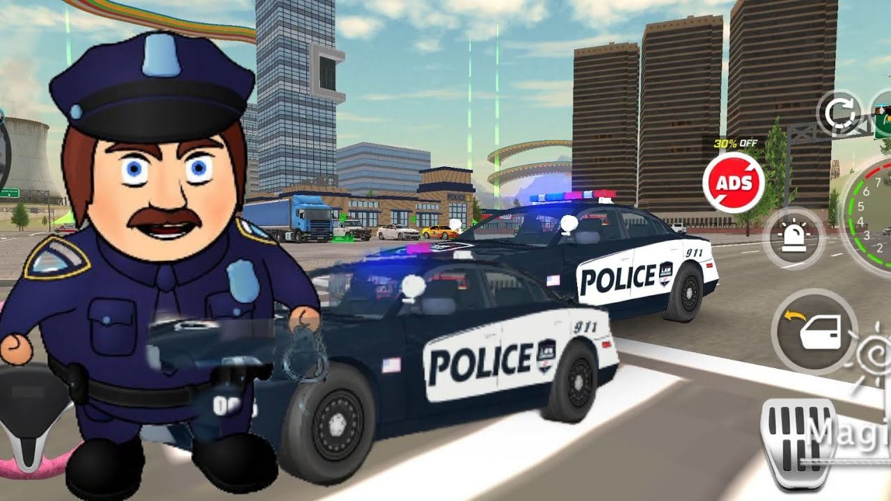 MEGA TRUCK SIMULATOR PARKING GAME MOBIL POLISI