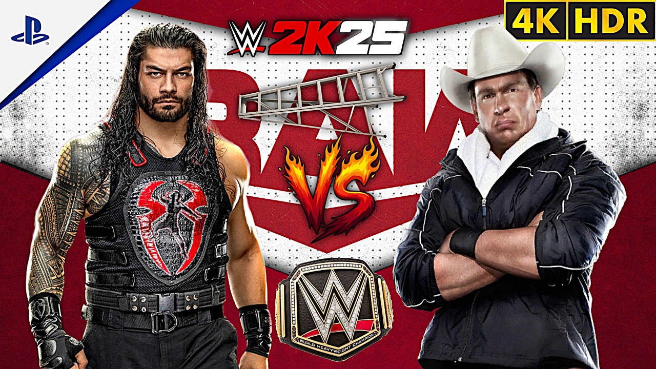 WWE 2k25 Gameplay - ROMAN REIGNS vs JBL - Ladder Match
