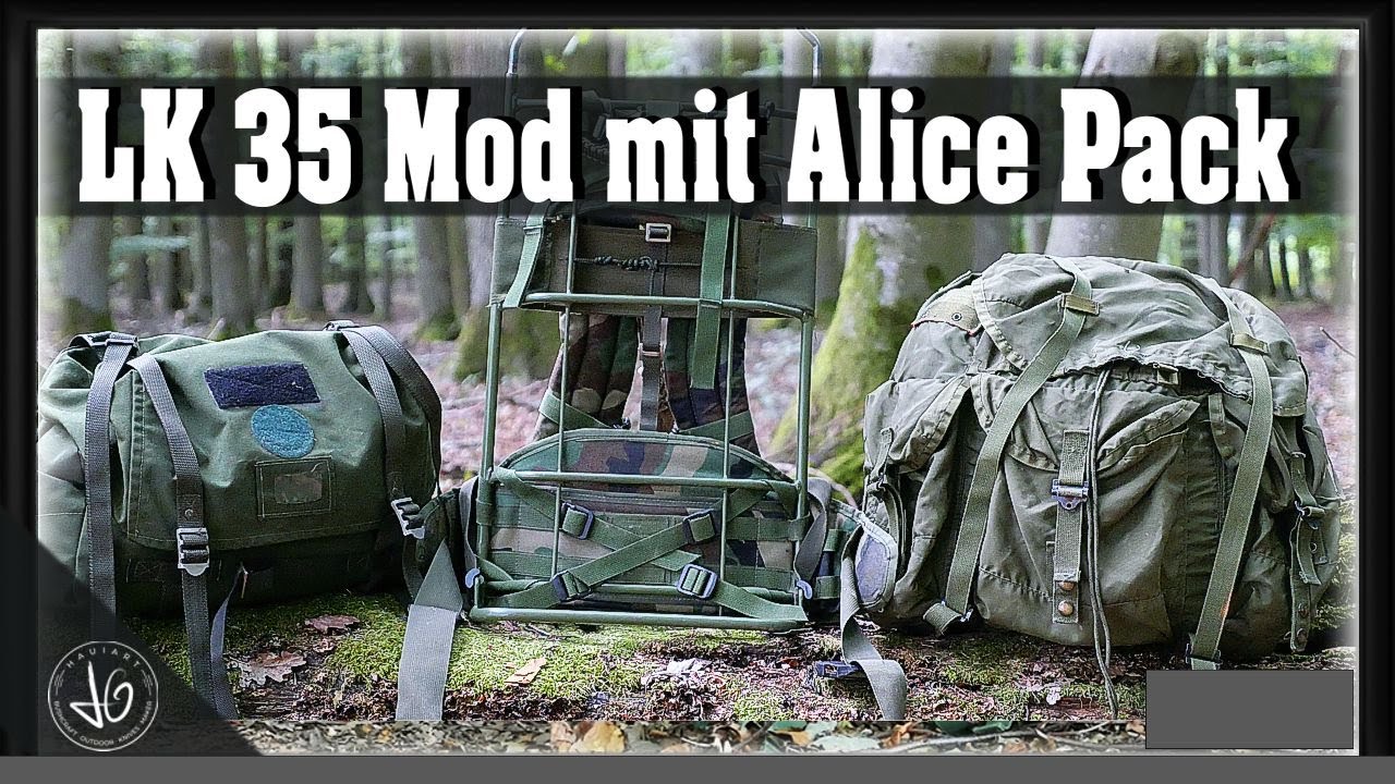 Rucksack LK35 Modifikation mit US Alice Pack | LK35 Hospital Umbau | Schwedischer Armee Rucksack