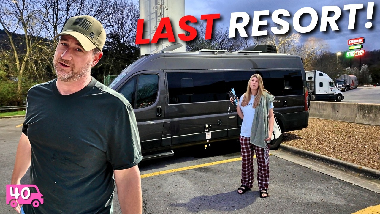 Spending the Night at a Truck Stop! (van life reality)
