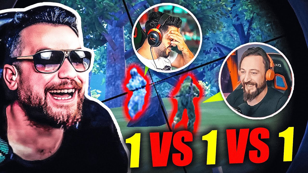 1 VS 1 VS 1 ERSİN YEKİN VS TAKLA KİNG VS APOLLOO 3 LÜ VS - PUBG MOBİLE