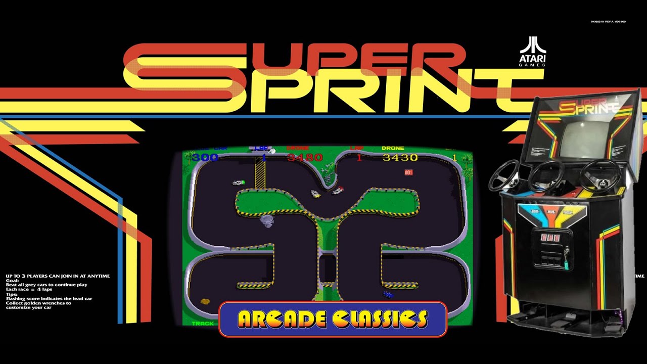 Atari Super Sprint Arcade: Classic Top-Down Racing Action! 🏎️ | Arcade Classics Australia