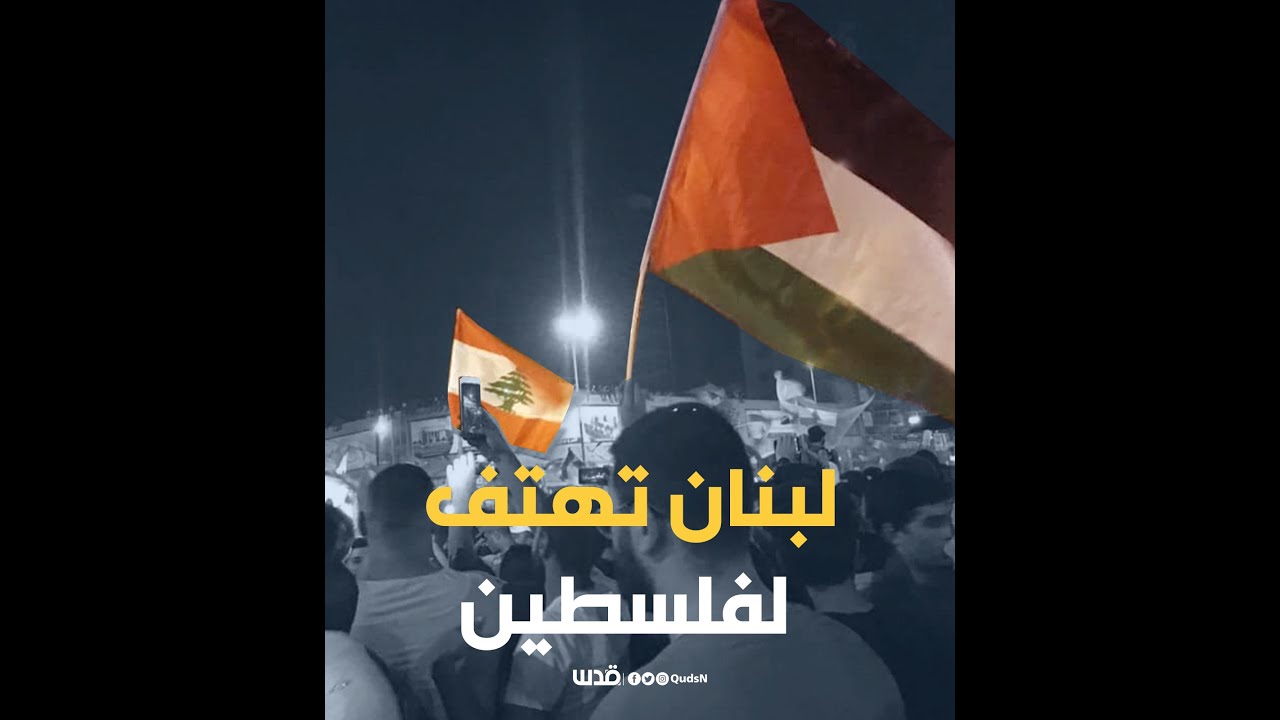 بالهتافات والأعلام والنشيد.. مظاهرات لبنان تنبض بحب فلسطين #لبنان_ينتفض