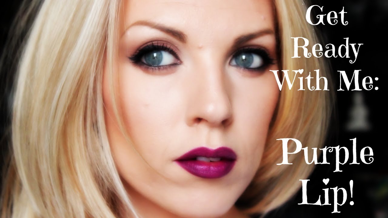 ❤ Get Ready With Me: Purple Lip ❤