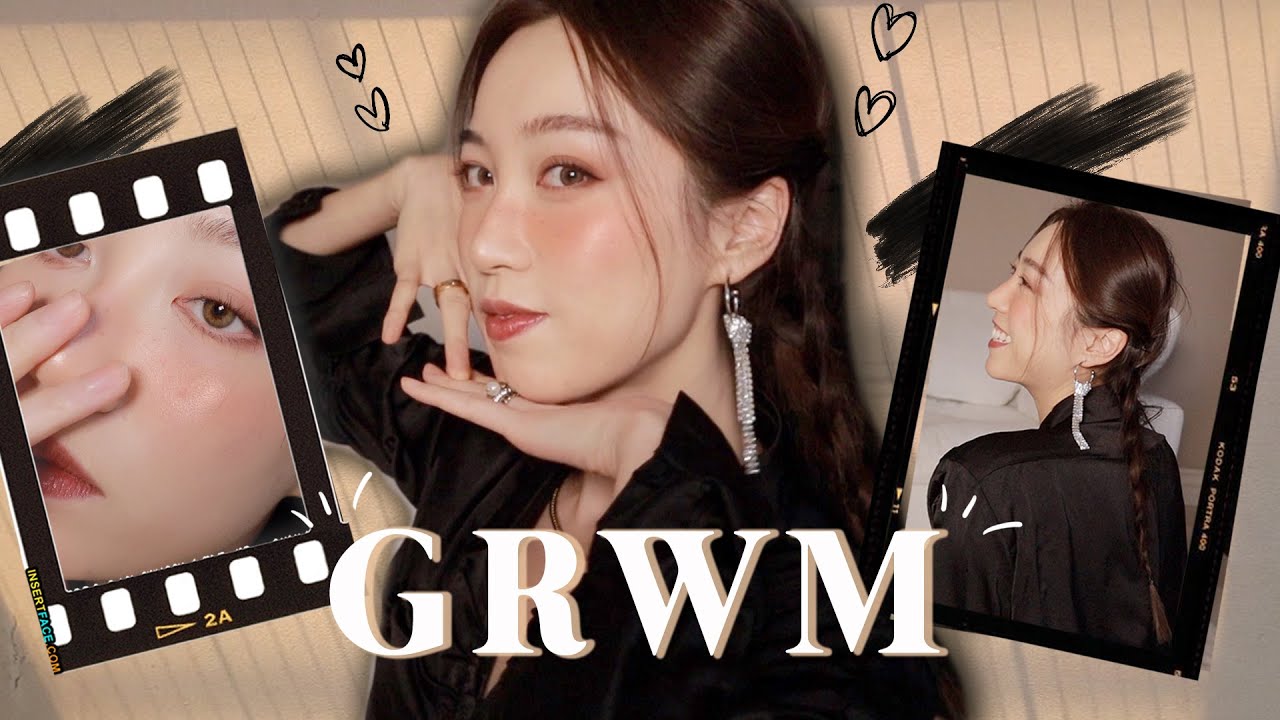 GRWM最近超喜欢甜酷妆：情人节玫瑰豆沙雀斑妆🐻