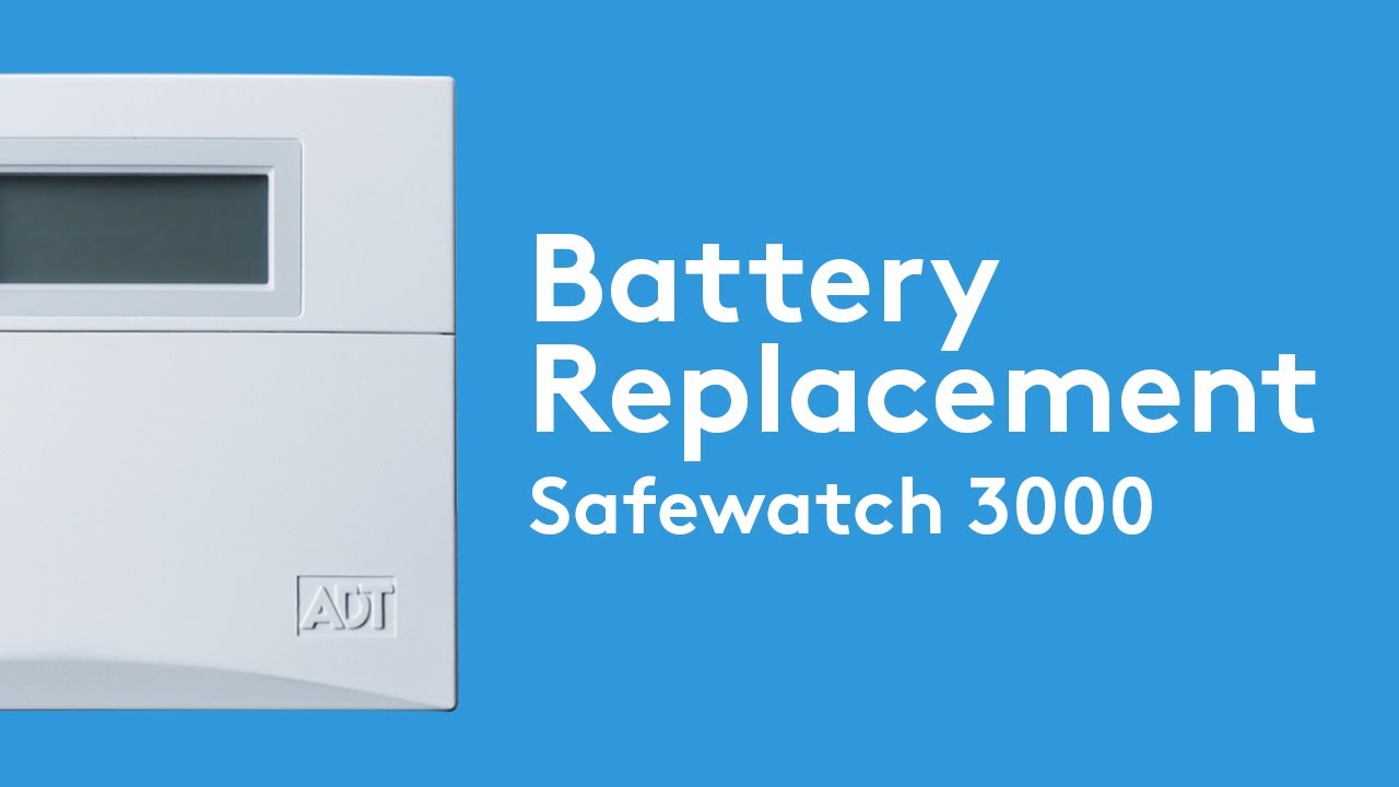 How to Change the Battery in Your Safewatch 3000 Security System Panel Box | ADT
