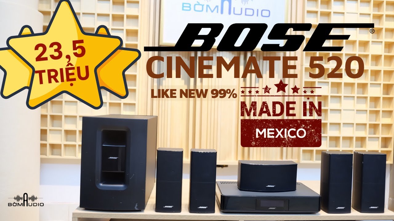 Không Còn Lời Nào Để Khen BOSE CINEMATE 520 ☘️Hàng Về Mới Coong Likenew 98% Made In Mexico Xuất Nhật