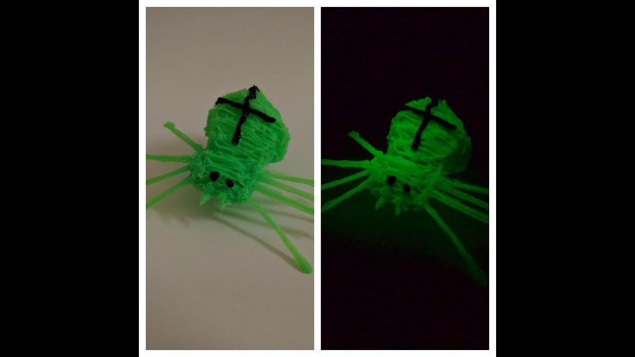 Glow in the dark spider l 3D pen l Halloween
