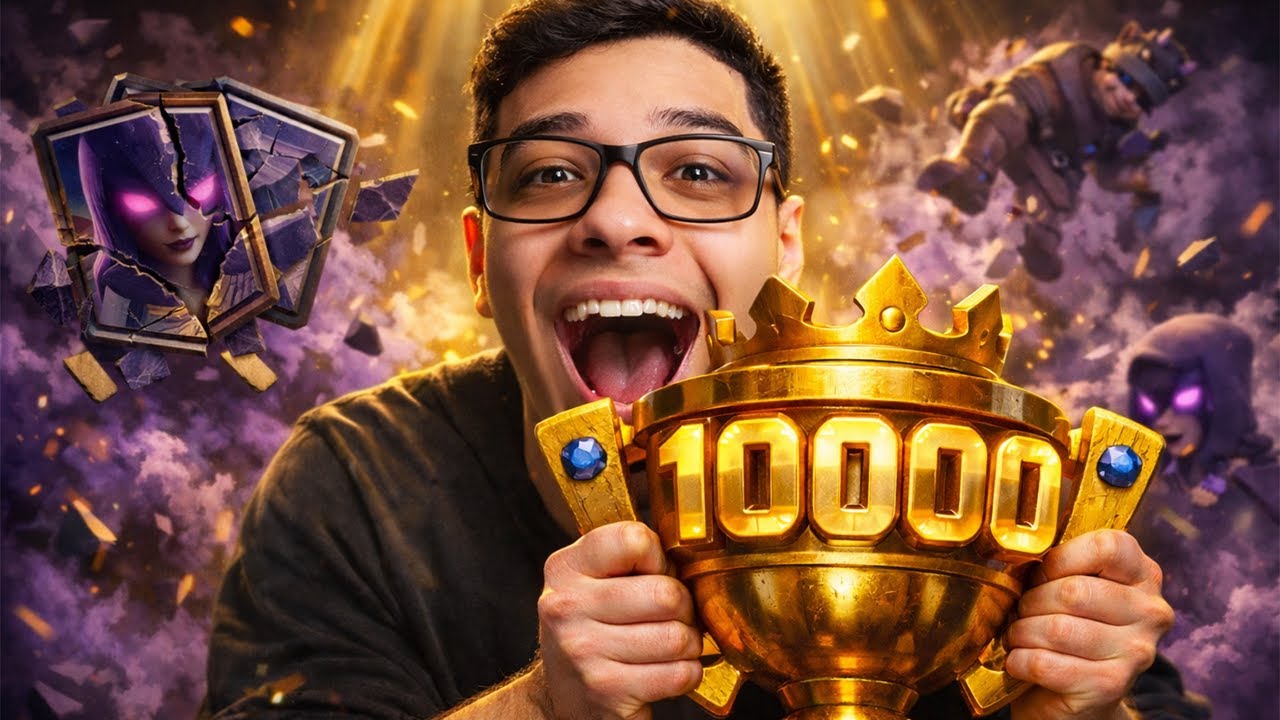 🚨FINALMENTE!! CHEGUEI AOS 10000 TROFEUS! (CONTRA DECK COUNTER)🚨