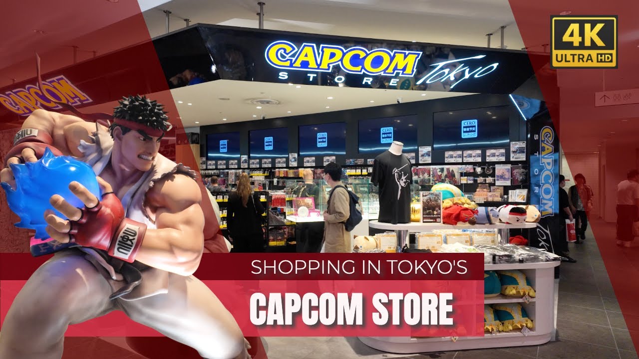 Tokyo's Capcom Store - Discover Resident Evil, Street Fighter merch and more! (4K)