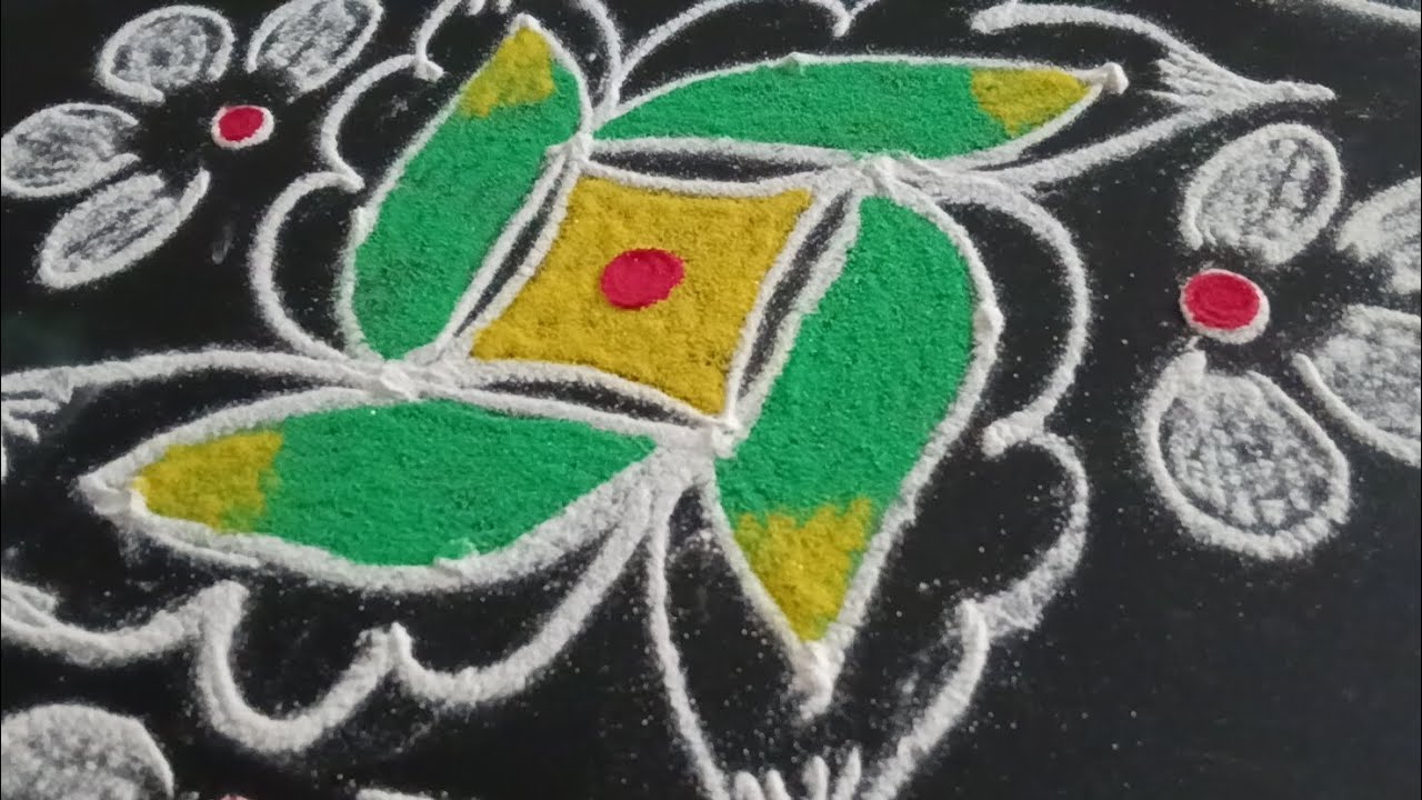 Daily simple muggulu🌺🌺||easy muggulu||5×1dots muggulu#rangoli#muggulu#