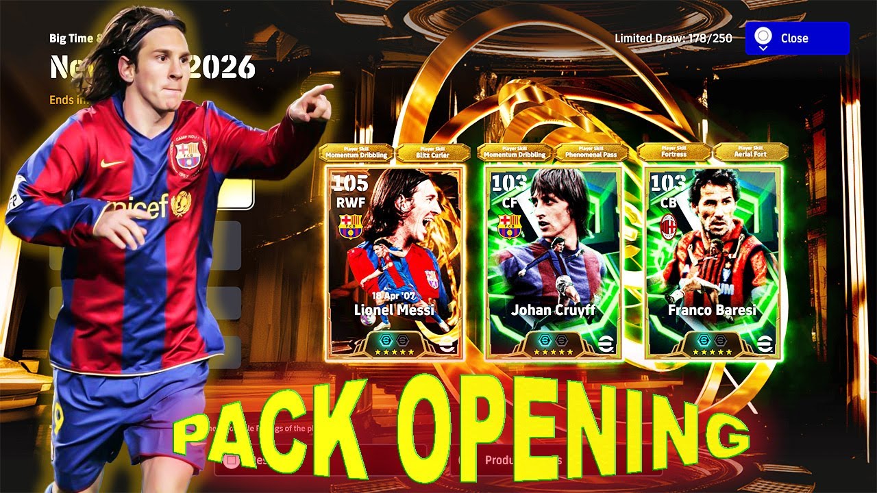 Big Time 110 ANKARA Messi & Baresi 😱 Pack Opening | efootball 2026