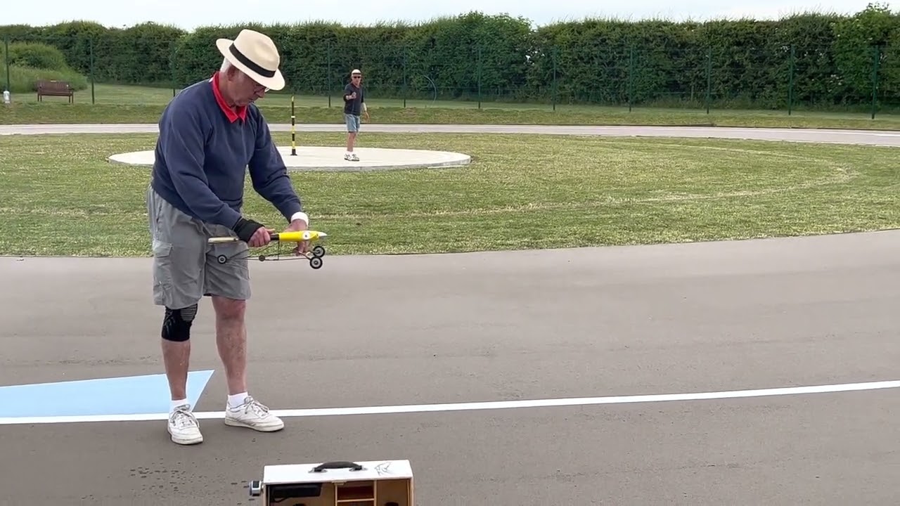 Control Line Speed (Class F2A) test flight
