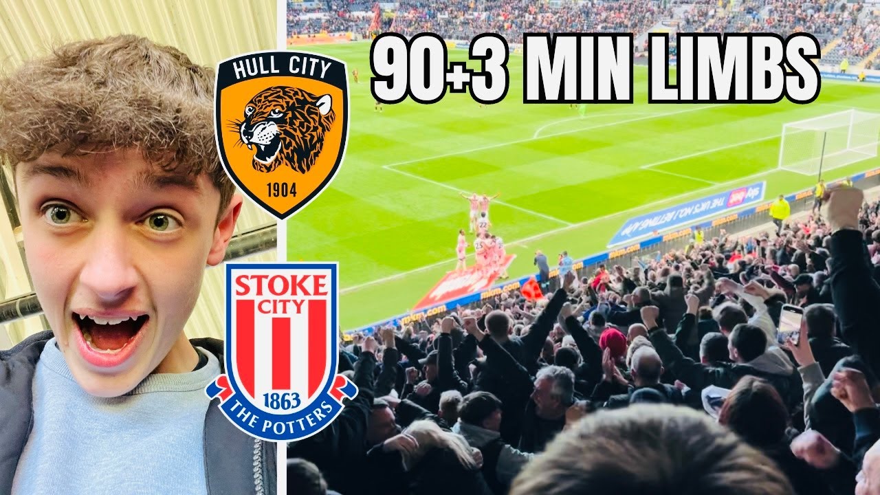 90+3 MIN LIMBS as STOKE BEAT HULL *Hull City 0 -2 Stoke City*