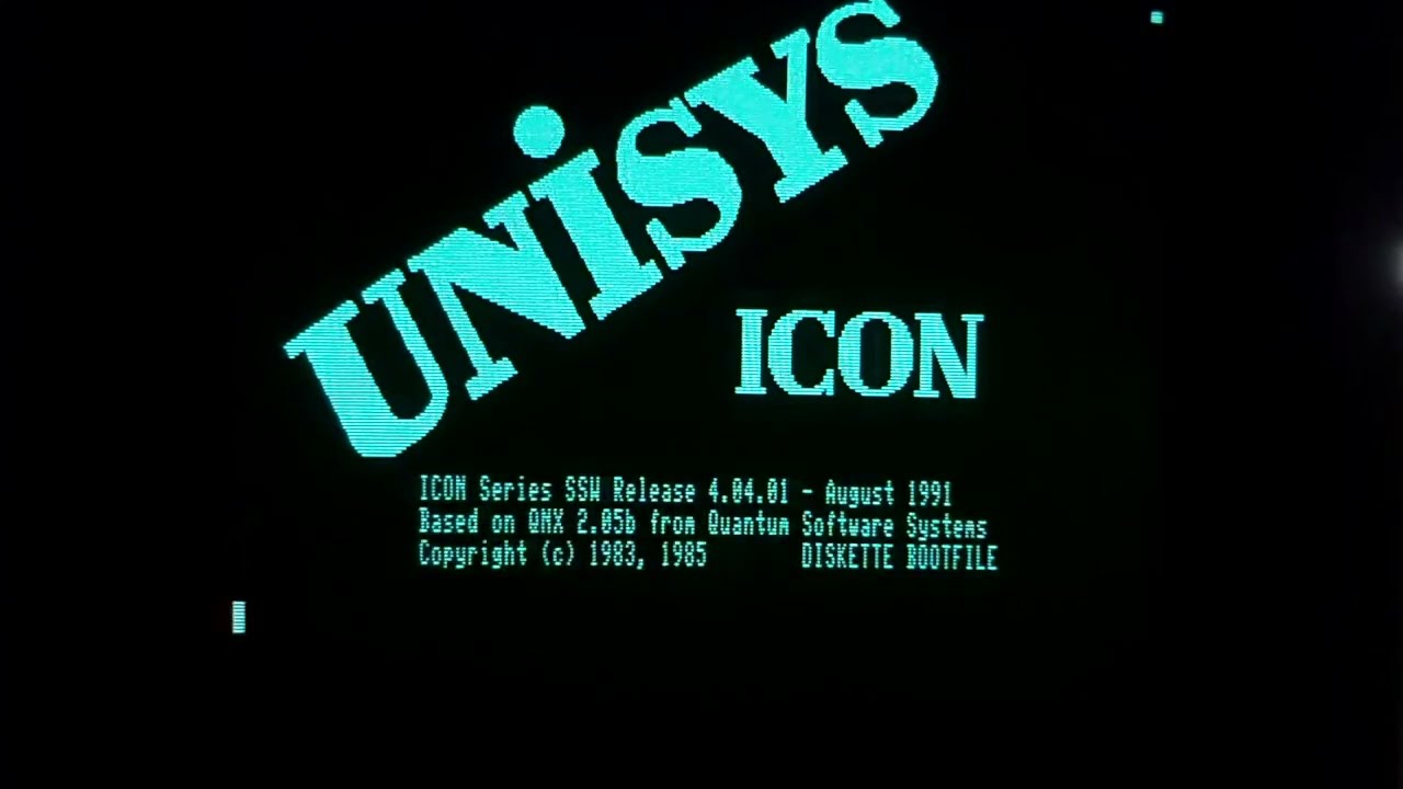 Burroughs / Unisys ICON QNX Walkthrough