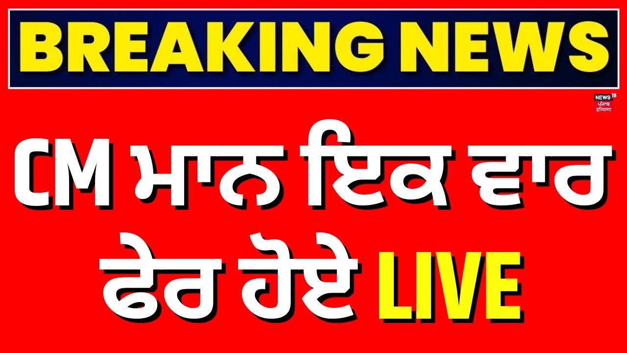 CM Bhagwant Mann Live | CM Mann ਇਕ ਵਾਰ ਫੇਰ ਹੋਏ LIVE | Akali Dal | AAP | News18 Punjab