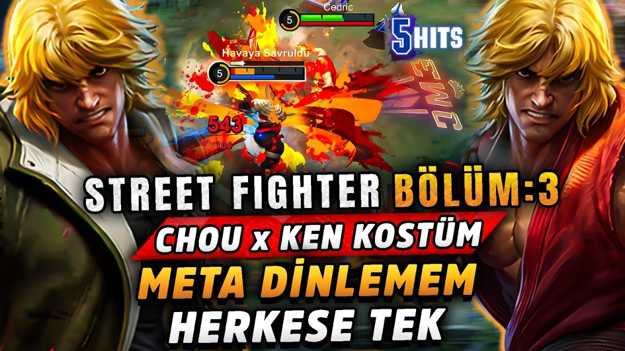 STREET FIGHTER PART 3: CHOU KEN SKIN IS INSANE! - DESTROYING EVERYONE REGARDLESS OF META - Mobile...