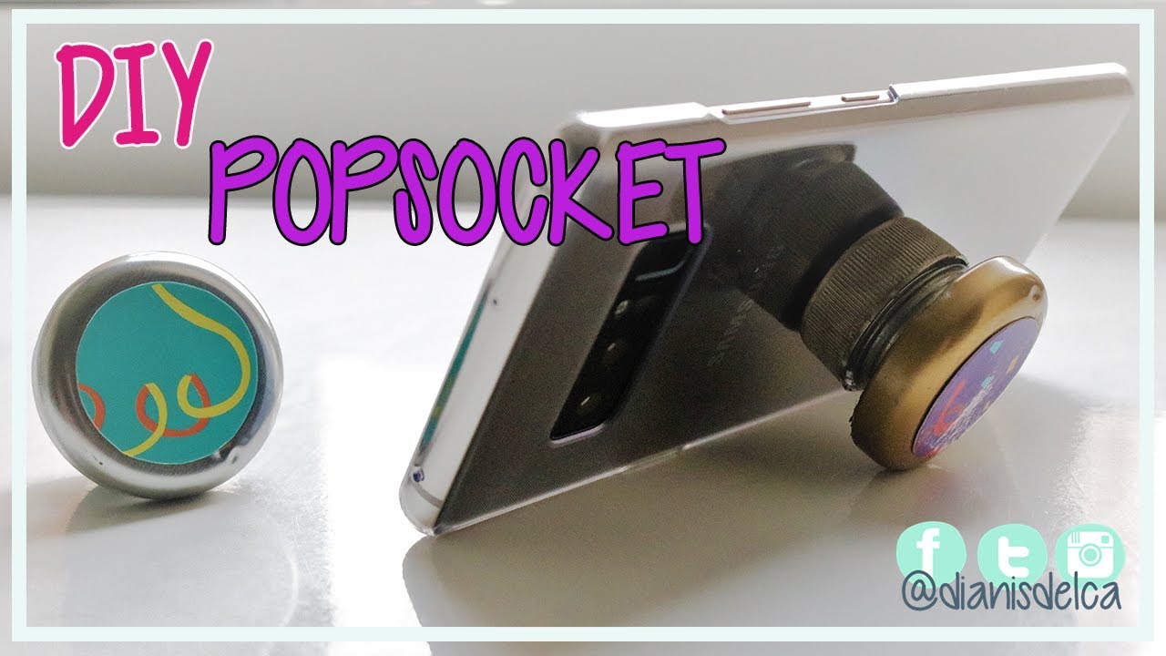 POPSOCKET de SILICON CALIENTE y Botella PLÁSTICA casero!  - Soporte para Celular ⭐ DIY