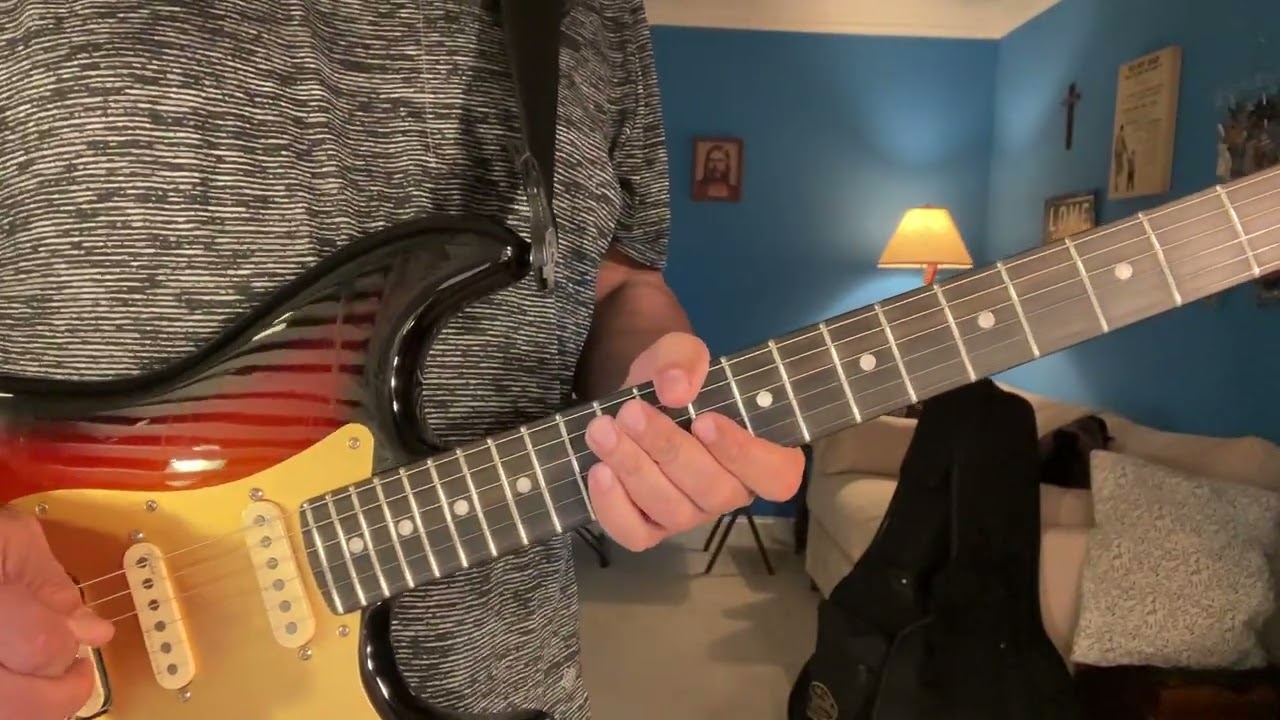 All Hail King Jesus in D guitar tutorial 
